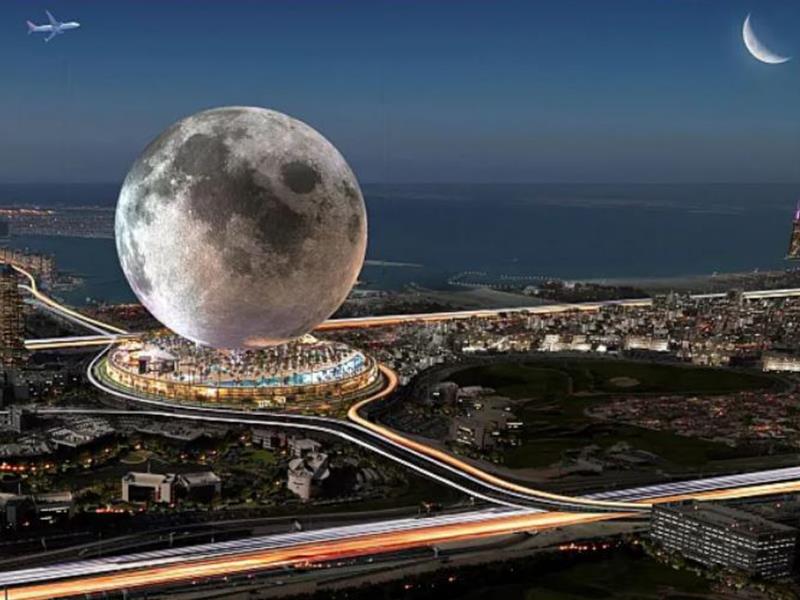 ساخت ماه مصنوعي در دبي